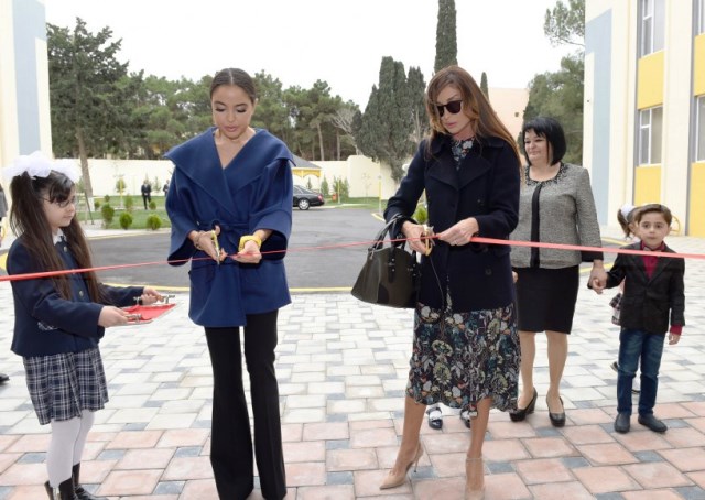 First Lady attends opening of orphanage-kindergarten in Mardakan - PHOTO